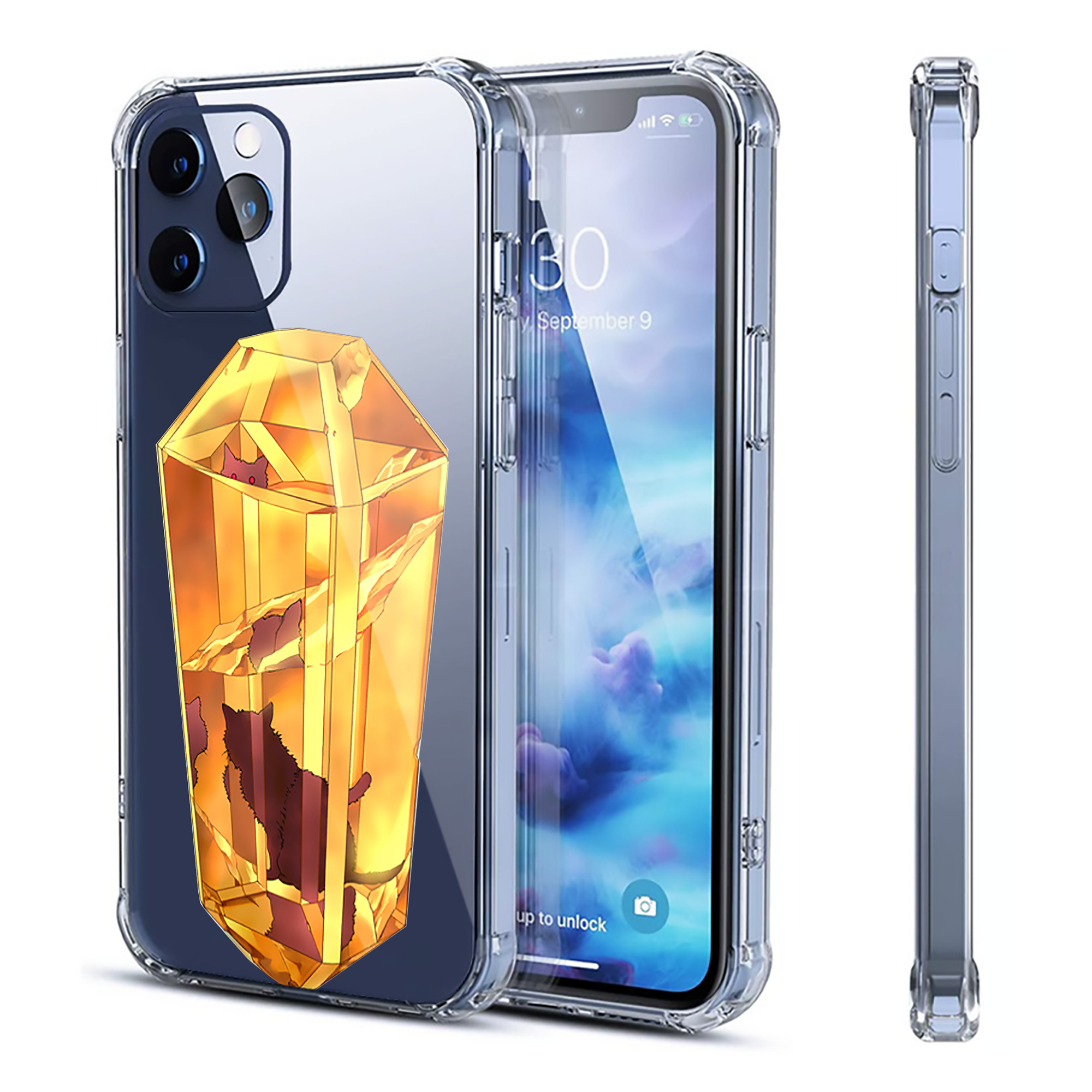 （画像用） 遊☆戯☆王 Yu-Gi-Oh! 【iPhone 12シリーズ対応】透明スマホケース（クリアソフトケース）